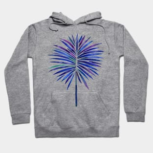 fan palm indigo Hoodie